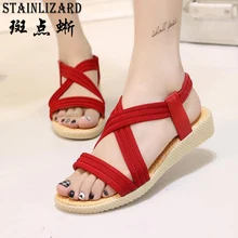 15 Colors Flats Women Sandals Fashion Casual Beach Girls Summer Sandals Bohemian Women Shoes Women Summer Shoes Concise BT585