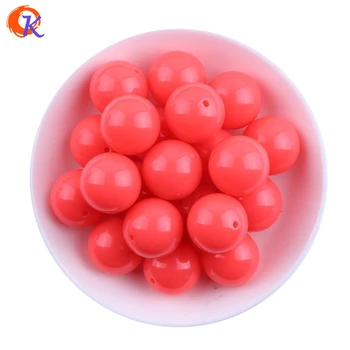 

S23 6-25MM Fluorescence Hot Pink Chunky Bubblegum Acrylic Solid Beads Colorful Chunky Beads For Jewelry CDWB-517254