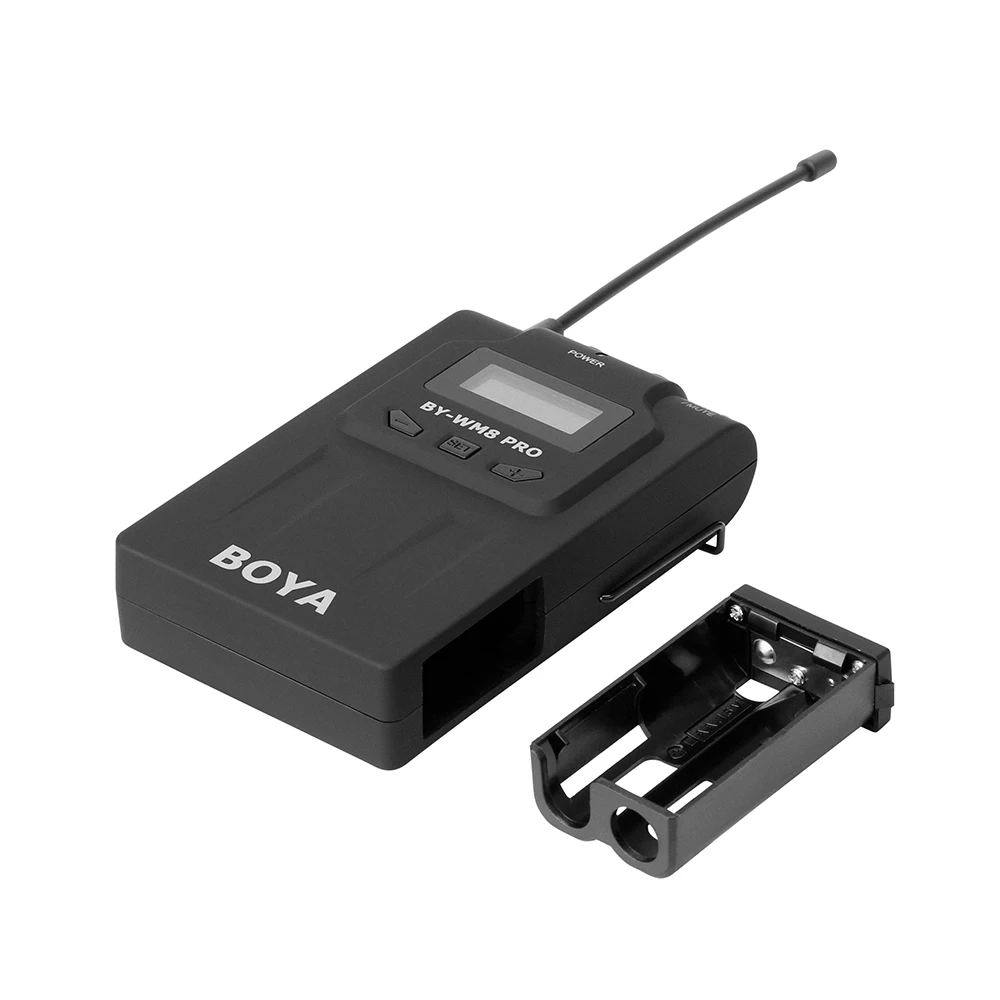 BOYA BY-WM8 Pro K1 UHF беспроводной микрофон микрофонная система двухканальный петличный двухканальный 32 МГц пропускной способности