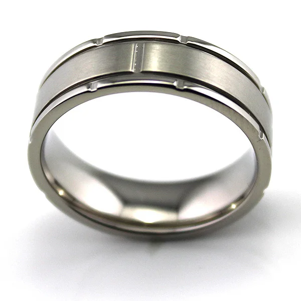 Обручальное кольцо унисекс из чистого титана 7 мм|ring rhinestone|ring openring pay |