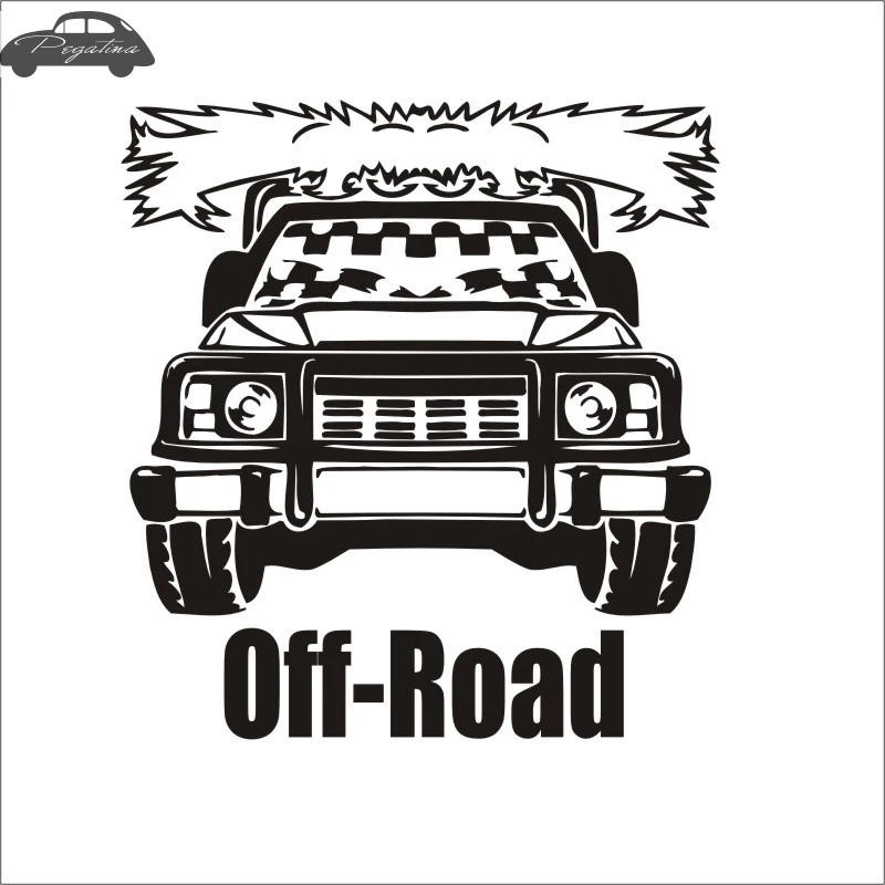 Pegatina Car 4x4 Off Road Racing Flag SUV Service Sticker Car Decal Posters Vinyl Wall Decor Mural Sticker