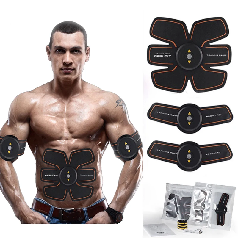 Goedkoop EMS Draadloze Smart Buikspier Stimulator Elektrische Gewichtsverlies Stimulator Sport Trainer Oplaadbare Body Slim Riem Unisex