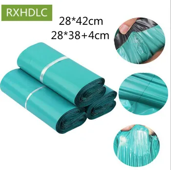 

Big size High Quality 28*42cm Green Express Bag Poly Mailer Mailing Bag Envelope Self Adhesive Seal Plastic Bag 1000pcs free DHL