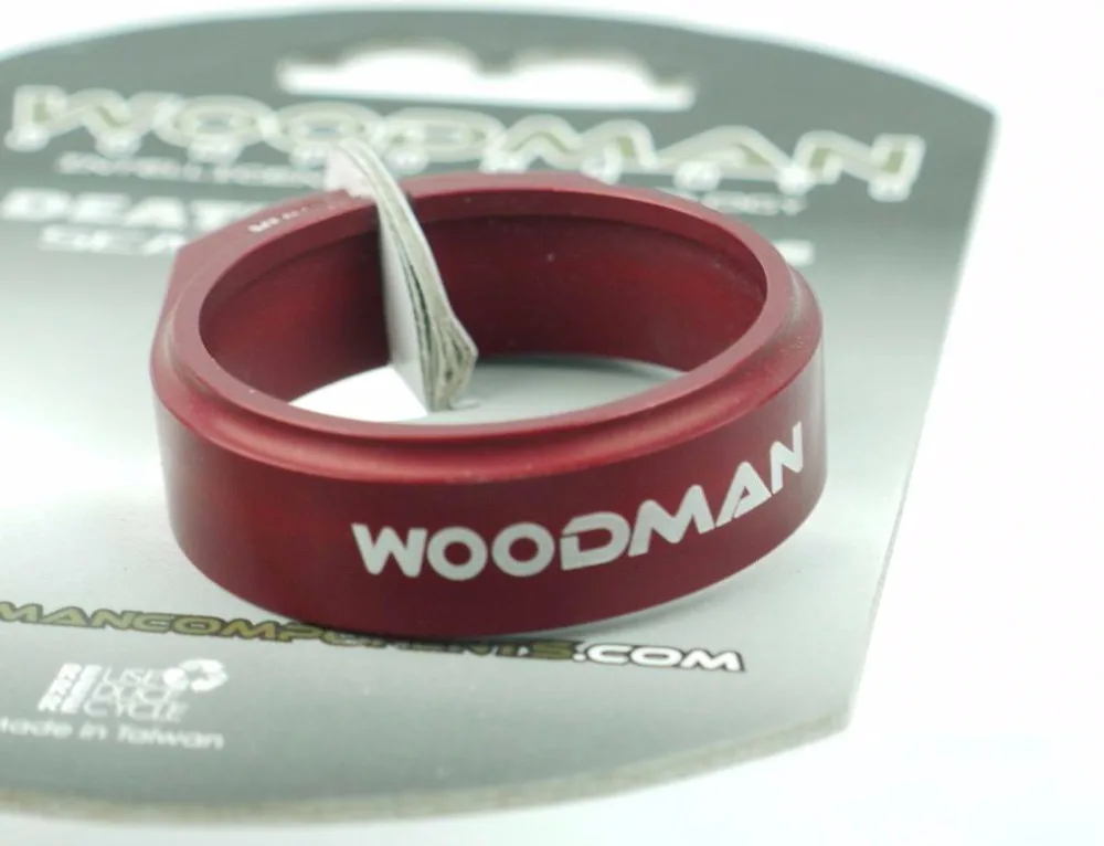 

WOODMAN DEATH GRIP SL TI seatpost clamp Titanium bolt 34.9MM 10g RED
