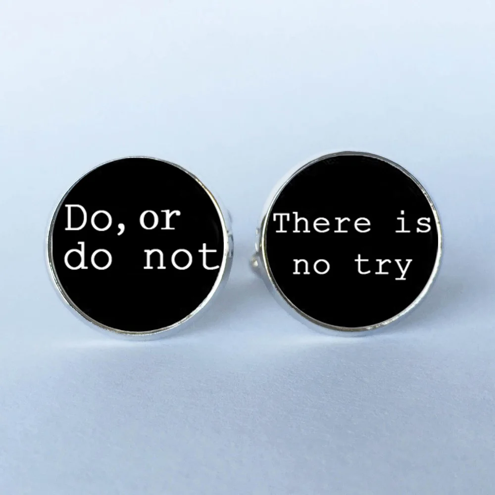 Парные запонки do or no There try' star wars свадебные мужские запонки|men cuff links|cuff linkscufflinks men