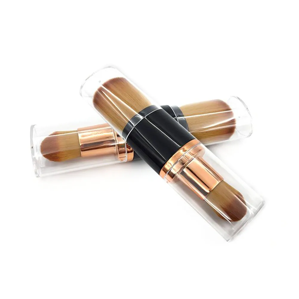 

2 In 1 Wear Resistant Foundation Accessories Retractable Double Ended Soft Home Travel Professional Tool Makeup Brush Powder