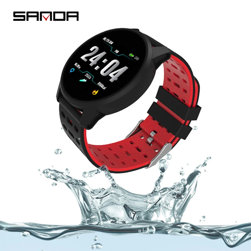 

SANDA Mens smart watch women heart rate monitoring health sports digital watch alarm clock Bluetooth bracelet relogio masculino