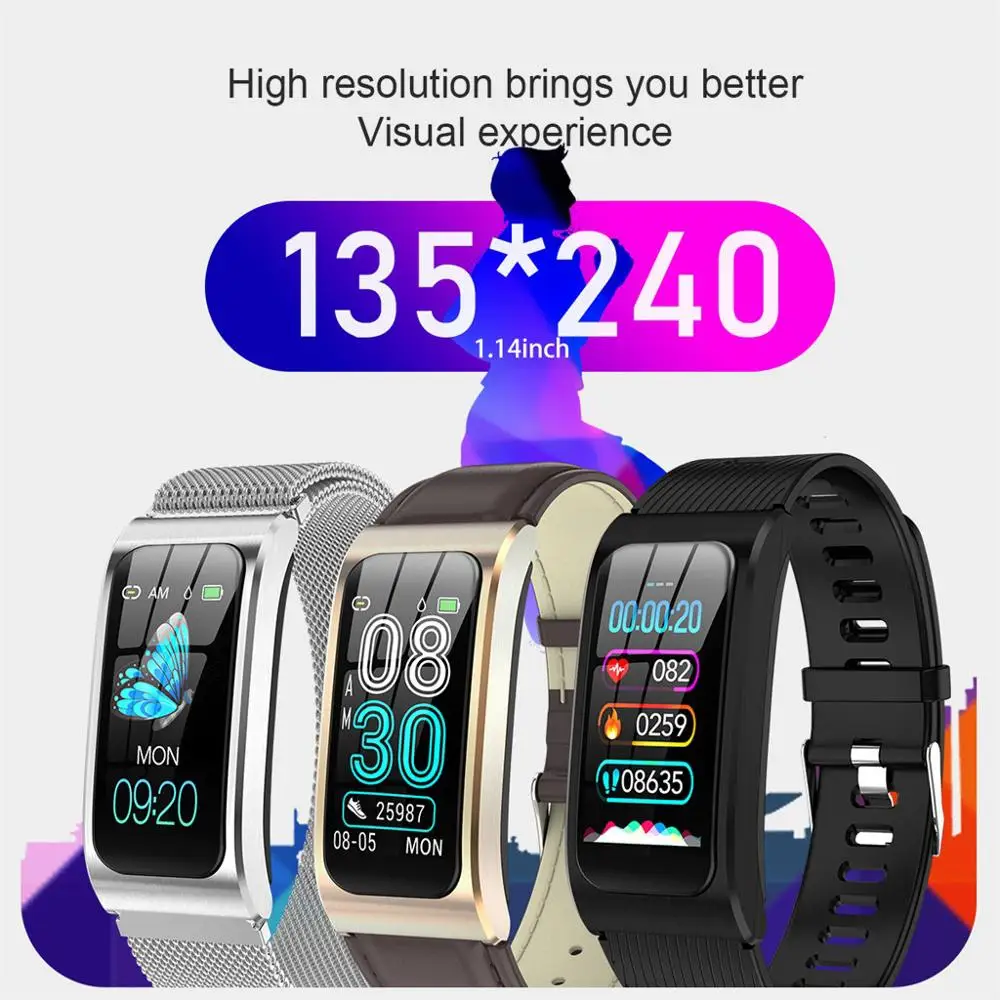 

High Quality Watch Multi-Lingual Language Standard Heart Rate Tracker Blood Pressure Watch Setting Unisex Smartwatch@50