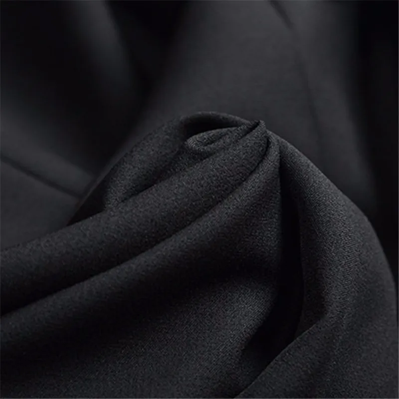 Women's suit jacket fashion solid color Slim professional double-breasted suit ladies jacket casual trousers two-piece