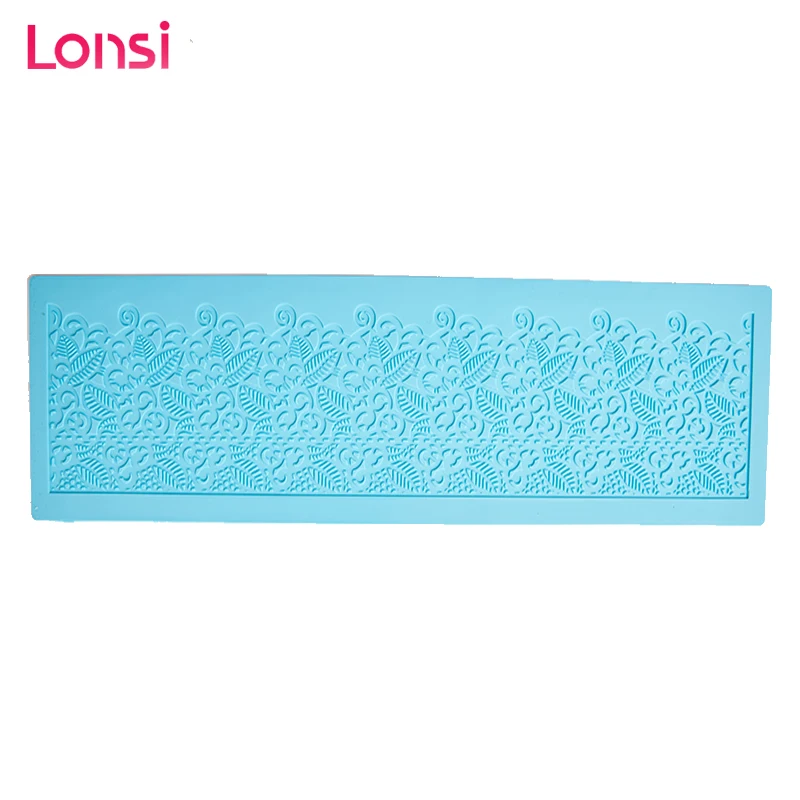 

LONSI Floral Pattern Lace Silicone Pad Cake Embossed Cookies Decoration Tools Kitchen Gadgets Birthday Cake Decoration