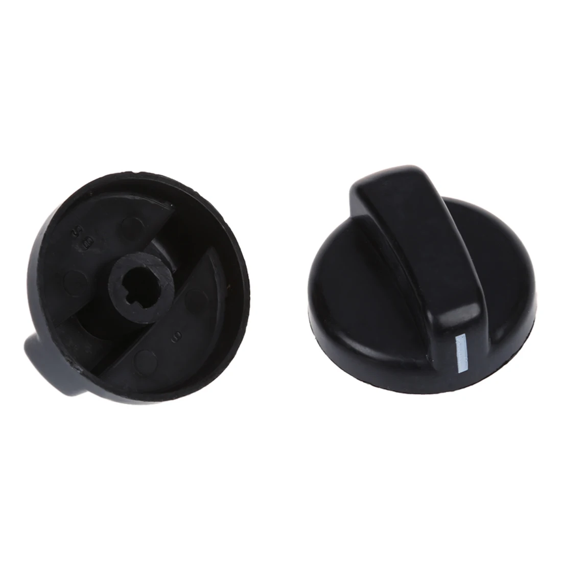 

6 PCS Kitchen Black Plastic Gas Stove Cooker Control Knobs