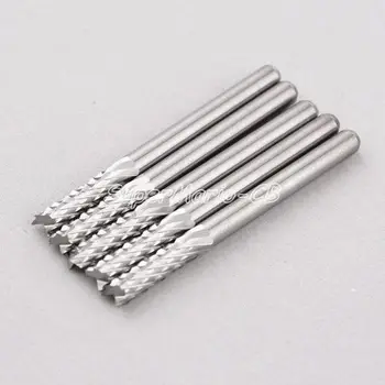 

5 x 1/8" Carbide Engraving Bits for CNC/PCB Machinery Rotary Burr (ST3-12)