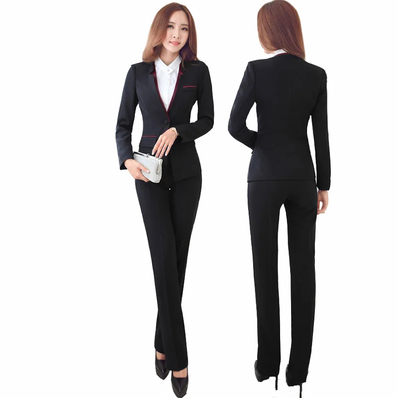 Us 45 51 49 Off Women Business Suits 2019 Fashion S Pants Suit Slim Jackets With Office Las Formal Ol Work Wear Sets In Us 45 51 49 Off Women Business Suits 2019 Fashion S Pants Suit Slim Jackets With Office Las Formal Ol Work Wear Sets In