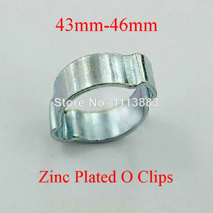 

43-46mm Zinc Plated O Hose Clip Fuel Pipe Clamp