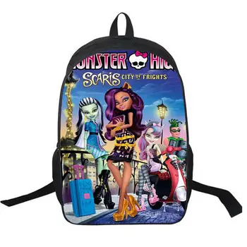 

2018 new Cartoon monster high backpack children schoolbag school student book bag boys kids girls bags school bag