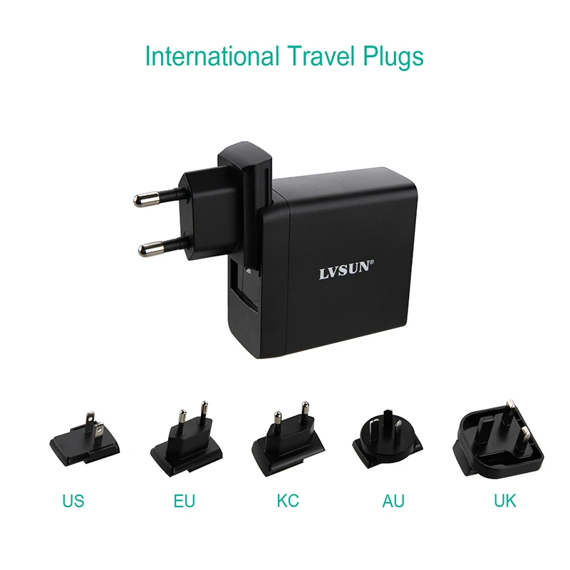 LVSUN 45W USB Type C зарядное устройство быстрое c настенное для мобильного телефона