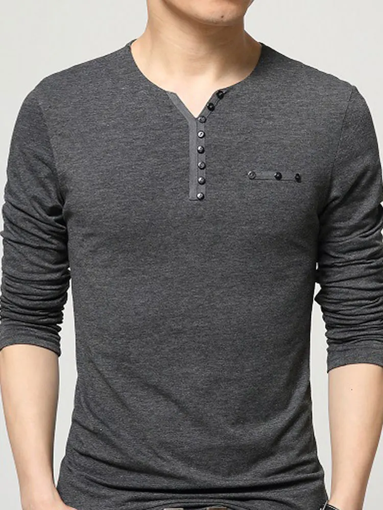 

HEE GRAND Large Size 2019 Casual Soft Men T-shirt Fasion Spring and Autunm O-Neck Men T-shirt Long Sleeve Geometric Top MTL1037