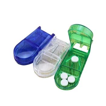 

3pcs Set Rectangle Shape Tablets/Pills/Vitamin/Capsule Cutter Splitter with Stainless Steel Blade