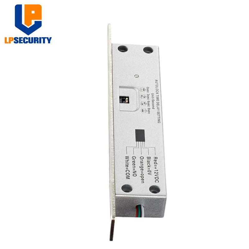 LPSECURITY DC12V Fail Safe/Secure Sturdiness Электрический Болт замок NO/COM Singal выход 1000 кг/2204lb для узкой двери