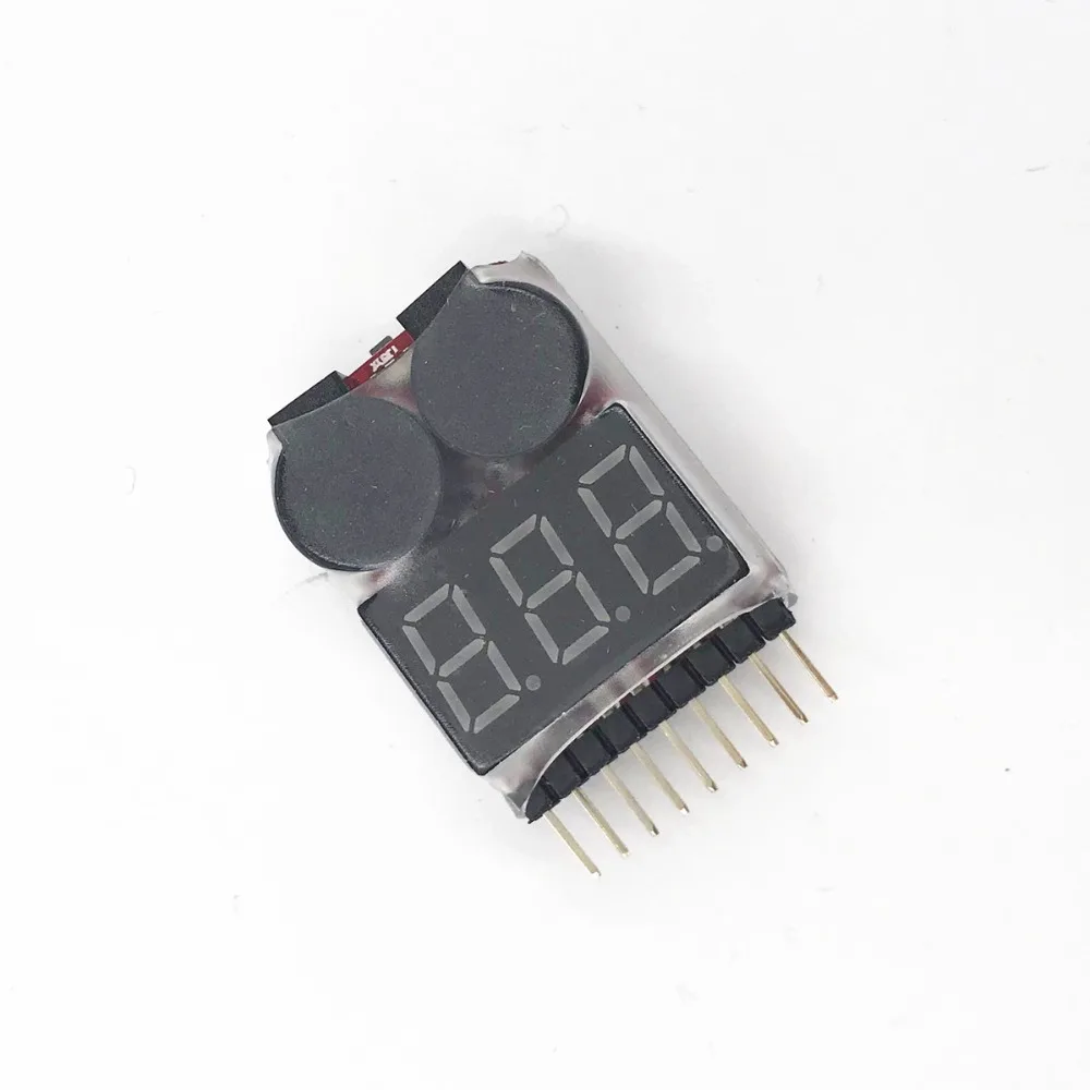 

2PCS/1PCS Hot Sell 1-8S LED Low Voltage Buzzer Alarm Lipo Voltage Indicator Checker Tester Wholesale Dropship