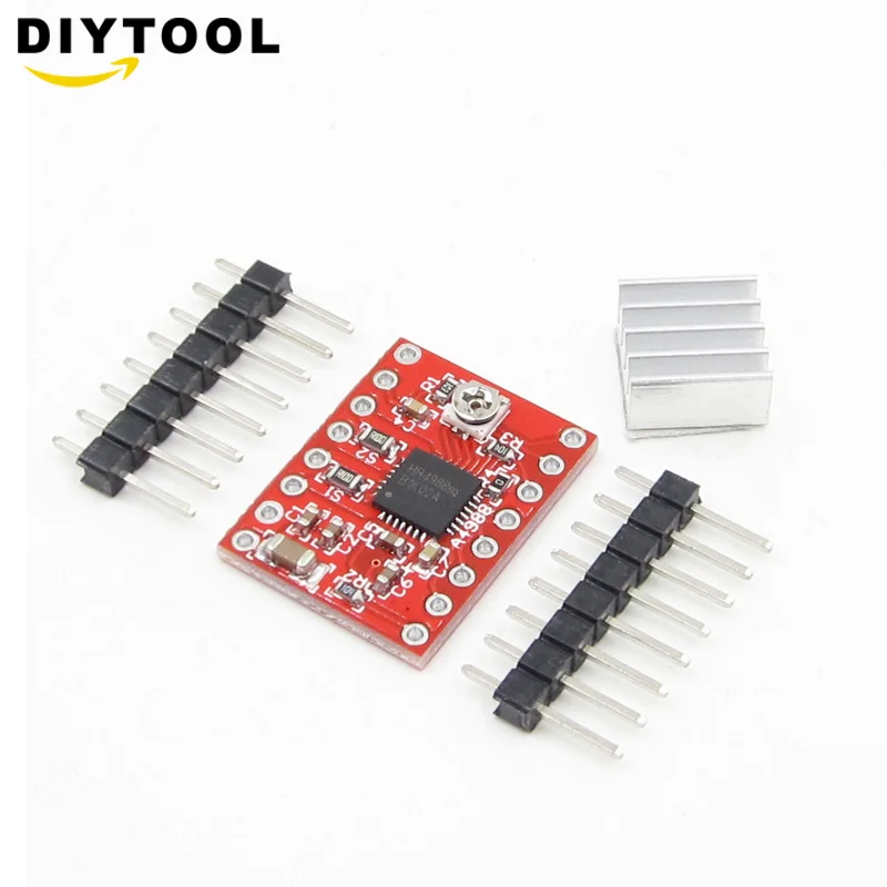 

Reprap Stepper Driver A4988 Stepper Motor Driver Module with Heatsink