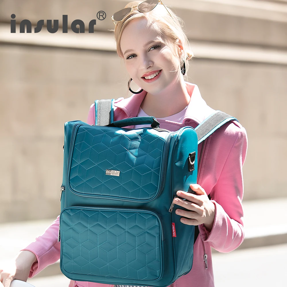 

Baby Diaper Bags Insular Elegant Multi functional Mummy Bag for Stroller Large Capacity Bebe Travel Nappy Backpack Maternity Bag
