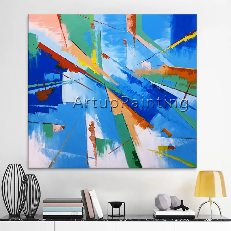 

Hand painted canvas oil paintings Cheap large modern abstract oil painting wall decor Art pictures for bedroom2