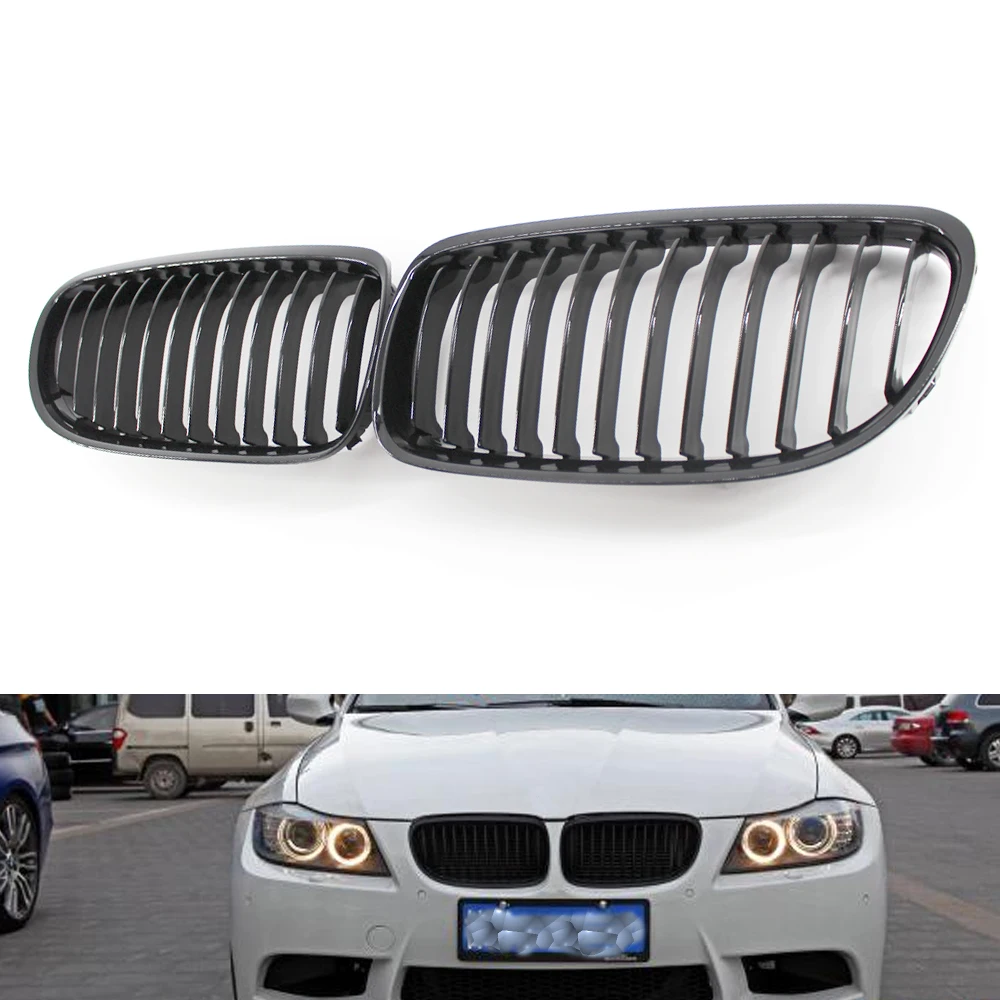 Передняя глянцевая черная решетка решетки для BMW E90 09 11|black grill|grill for bmwgrille black |