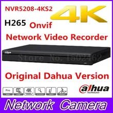 Free shipping New DAHUA 8CH 1U 4K&H.265 1080P NVR support 2HDD Onvif NVR5208-4KS2 Network Video Recorder