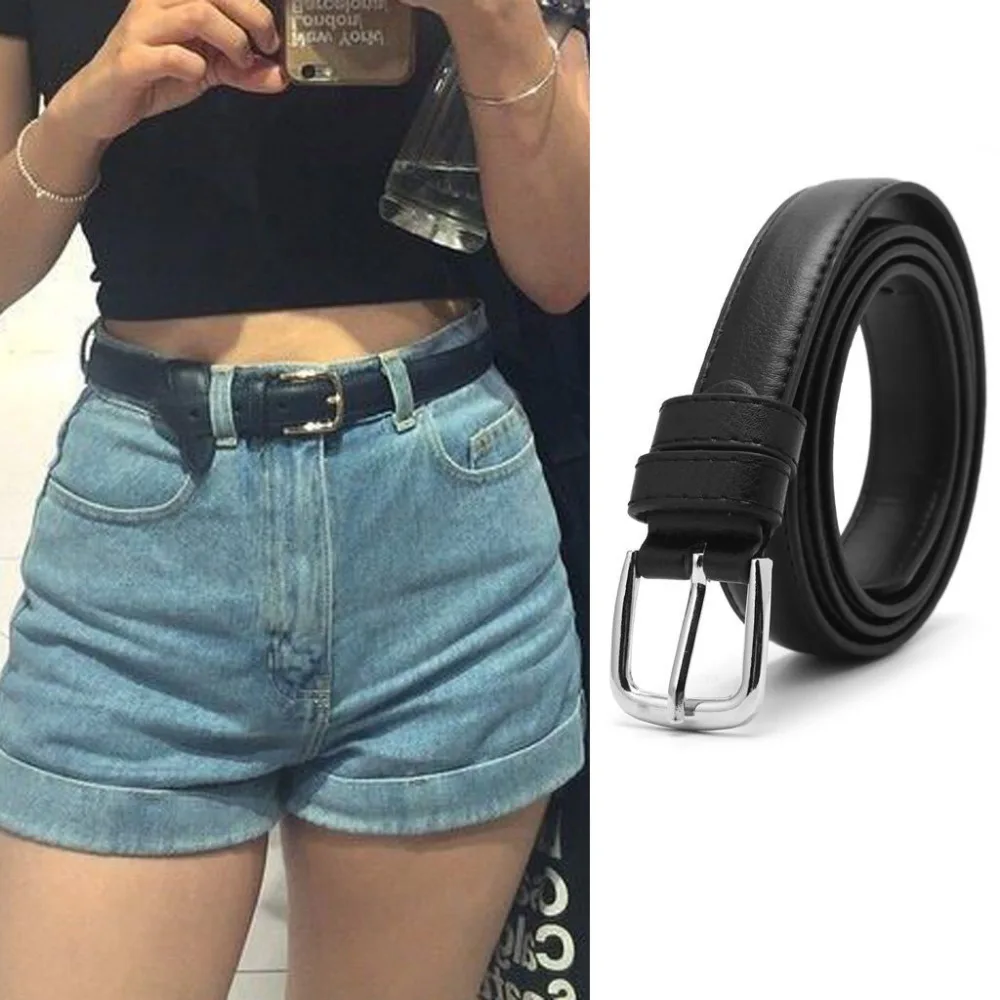 

Hot Fashion Women Belts Leather Metal Pin Buckle Waist Belt Waistband 110cm Drop Ship