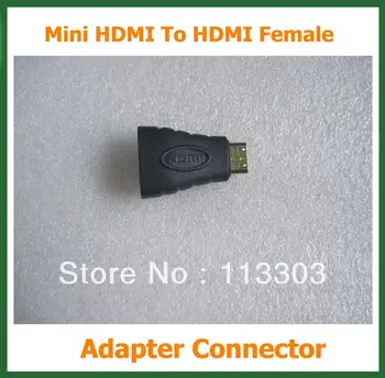 

100pcs lot Adapter Connector HDMI (Type A) Female to Mini HDMI (Type C) Male Free Shipping