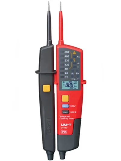 

UNI-T UT18C Auto Range Voltage Meter Continuity RCD Tester LCD/LED Detector UT18C good quality