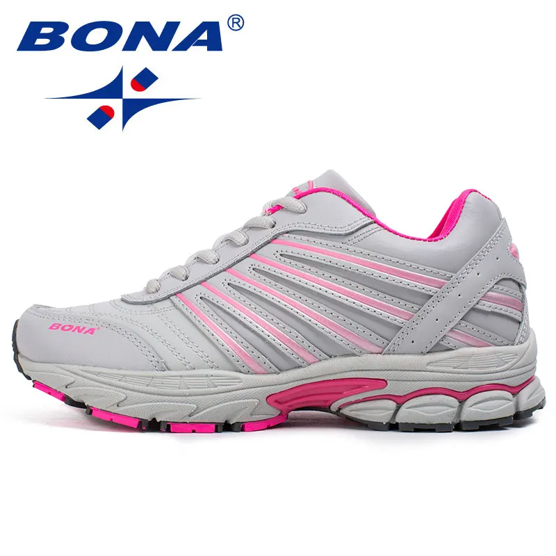 BONA/Новый Базовый стиль, женские кроссовки, спортивная обувь на шнуровке, Уличная обувь для бега, прогулочная обувь, удобные кроссовки