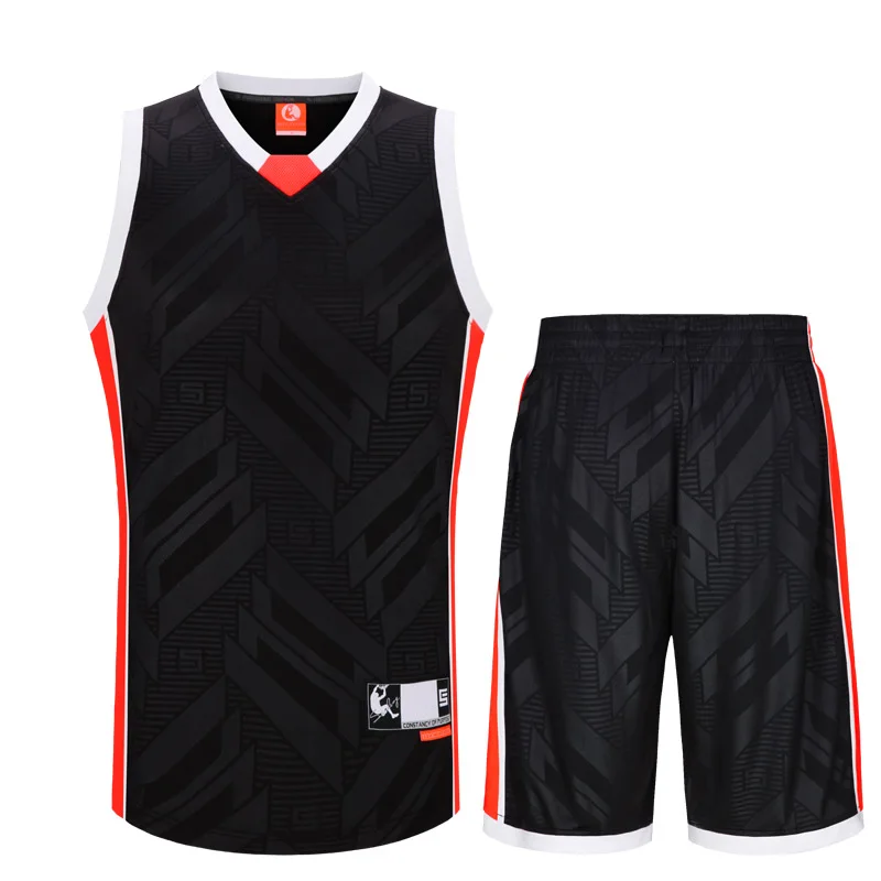 Мужские баскетбольные Джерси шорты форма для соревнований костюмы дышащие комплекты спортивной одежды баскетбольные майки на заказ 313AB-1D