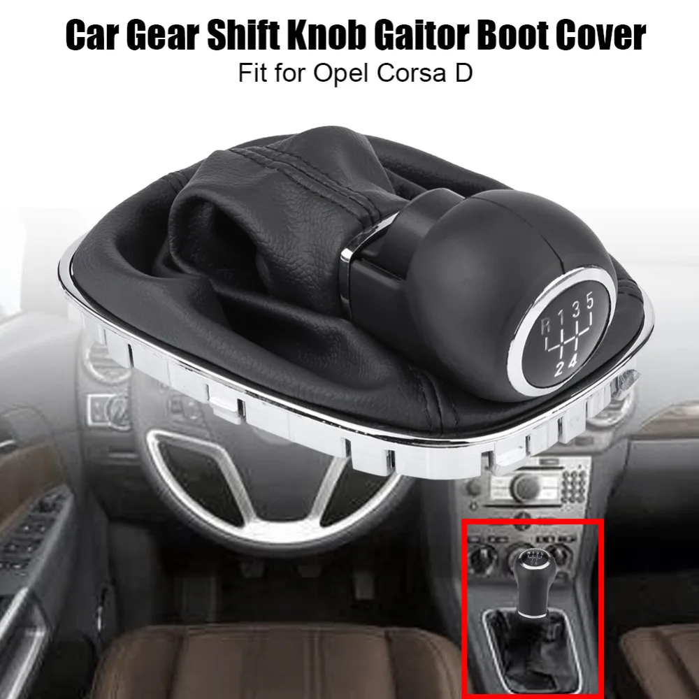 Новая Автомобильная рукоятка для рычага переключения передач палка Gaitor Boot Cover для Opel Corsa D 009140093 19276456 искусственная кожа и пластик автомобильные аксессуары