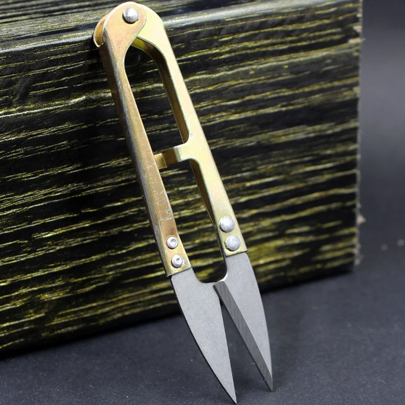 

Cutting tool scissors spring cross embroidery U-shaped line DIY accessories Tool