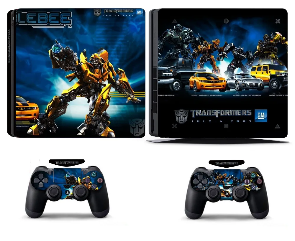 Transformers 003 PS4 Slim Skin PS4 Slim Sticker Vinly Skin Sticker for Sony PS4 Slim PlayStation