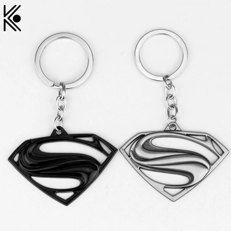 

Euramerican Style Avengers Series Moives Subject Superman Logo Keychain For Keys Trinket Key Holder Christmas Gift