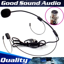 5 шт. проводной Mini XLR 3 Pin TA3F Двухместный рожок микрофон для головы гарнитура конденсаторный микрофон майка для Беспроводной нательный передатчик