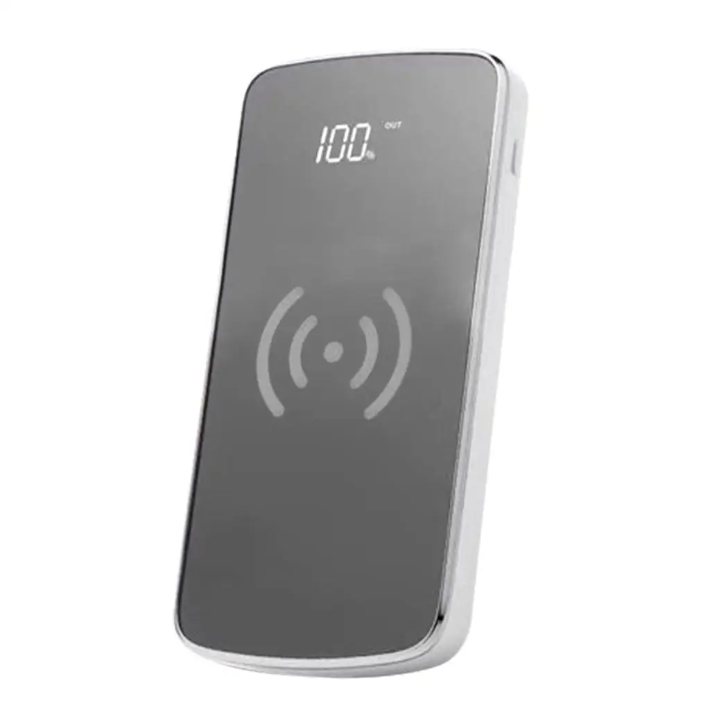 30000 мАч цифровой дисплей Power Bank TypeC зеркальное освещение Powerbank водонепроницаемый