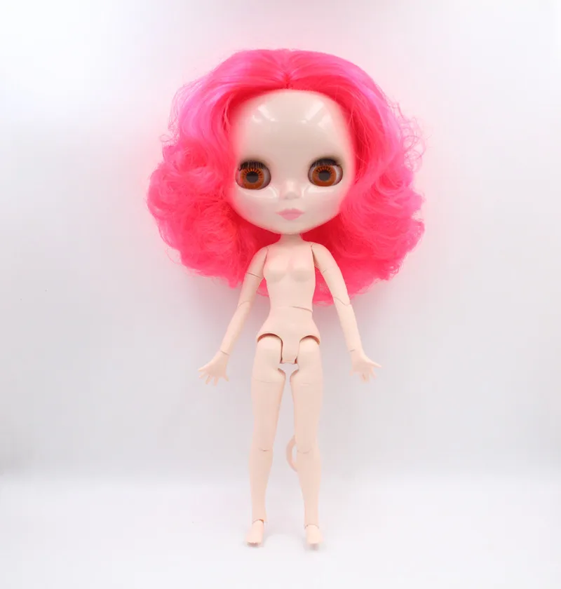 

Бесплатная доставка, большая скидка, искусственная Обнаженная кукла Blyth, подарок на день рождения для девочки, кукла с большими глазами 4 цветов с красивыми волосами, милая игрушка