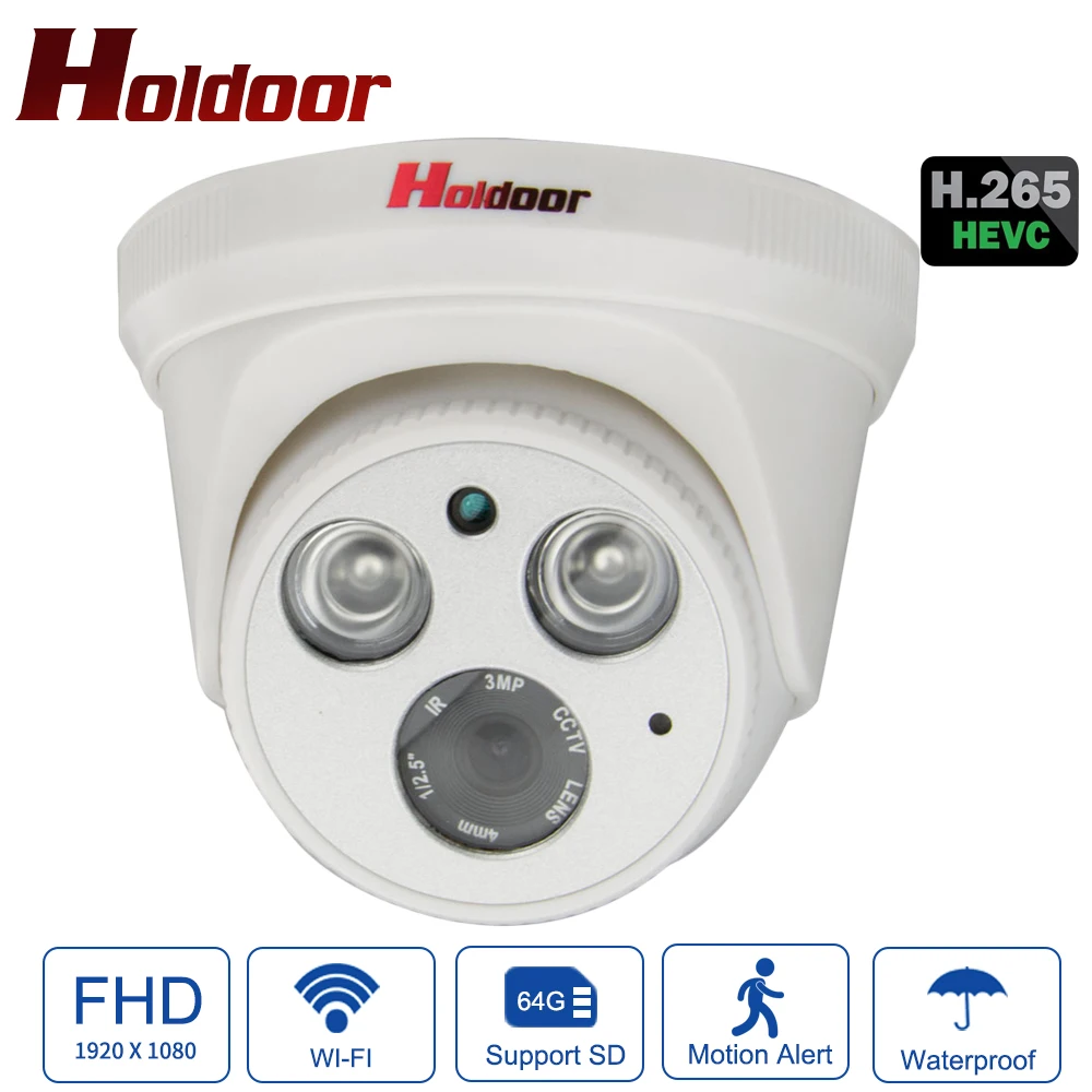 Holdoor H.265/H.264 Full HD 1080 P IP Камера SonyIMX307 Starlight Wi Fi IPC обнаружения движения почтовое