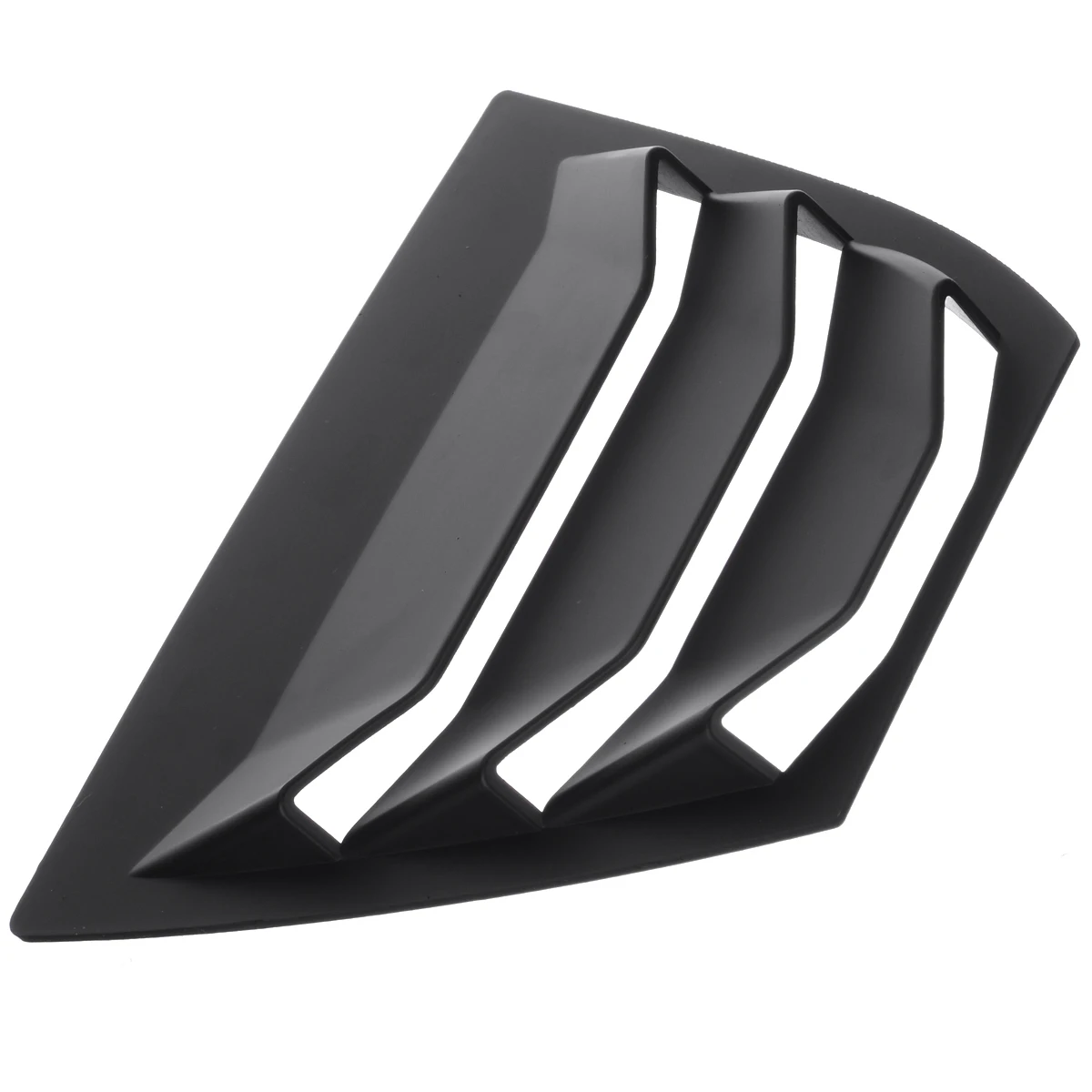 1Pair Rear Quarter Cover Panel Window Side Louver Vent DIY Moulding ABS Matte Black For Mazda 3 AXELA 14-17