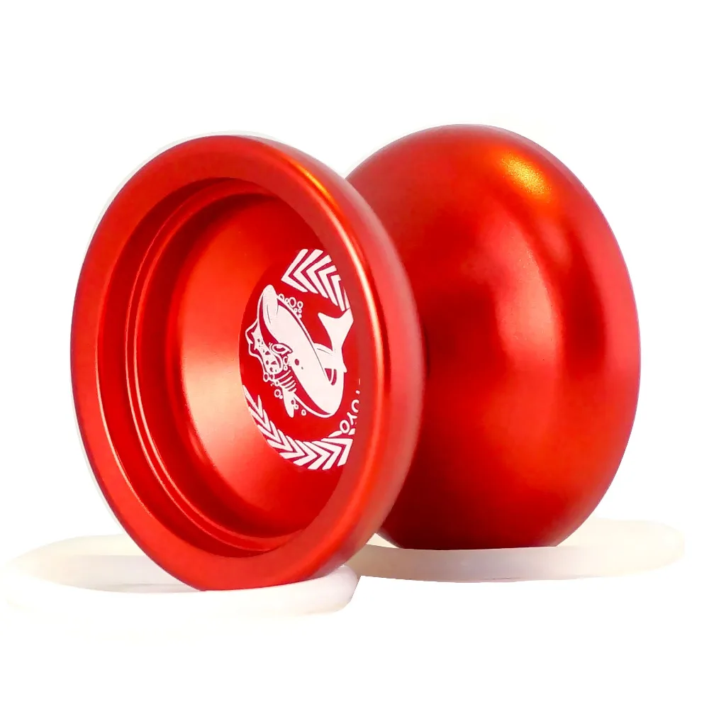 Yoyo Ball MAGICYOYO N12 Shark Honor Yoyo Unresponsive Professional Aluminum Alloy Long Time Spinning Sand Blasted Finish