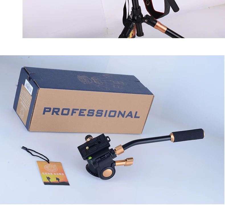 QZSD Q08S камера штатив gimbal гидравлическое Демпфирование трехмерная ручка PTZ фотография камера PTZ