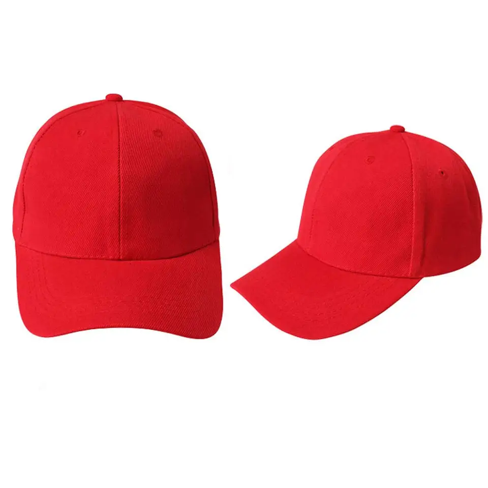 blank red baseball cap