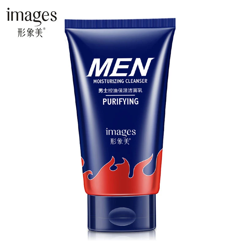 

images Men Volcanic mud Cleanser Oil-control Moisturizing Face Cleaner Shrink Pores Acne Treatment Blackhead Men Face Care