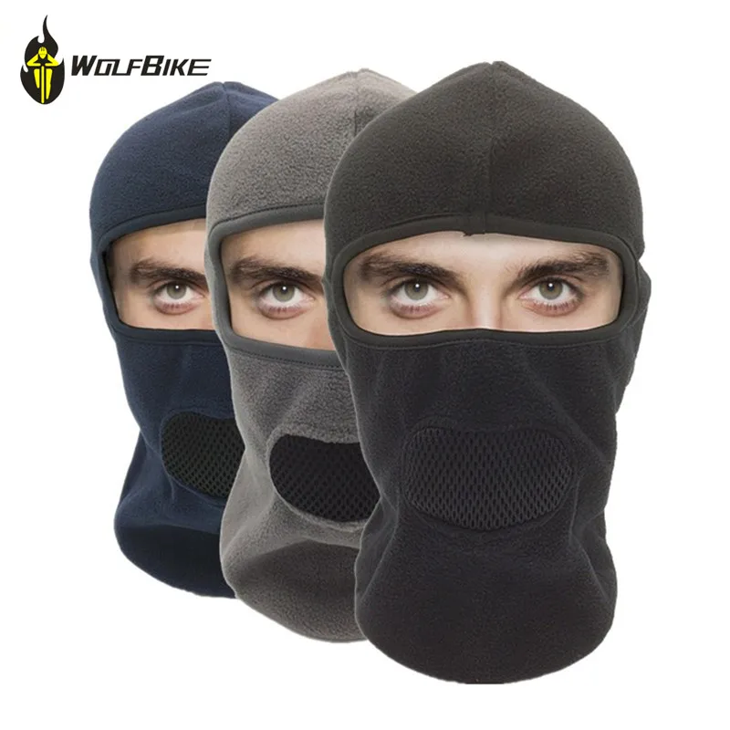 

WOSAWE 3-in-1 Cycling Winter Head Mask Thermal Fleece Bicycle Sports Scarf Mountain Hiking Protect Mask Bike Cycling Face Masks