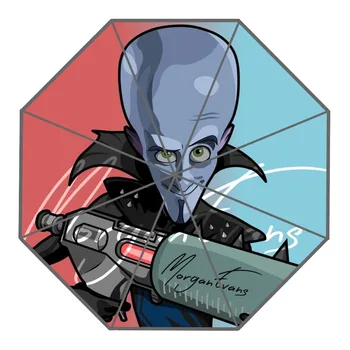 

Nice Megamind Umbrella Custom Sunny and Rainy Umbrella Design Portable Fashion Stylish Useful Umbrellas Good Gift