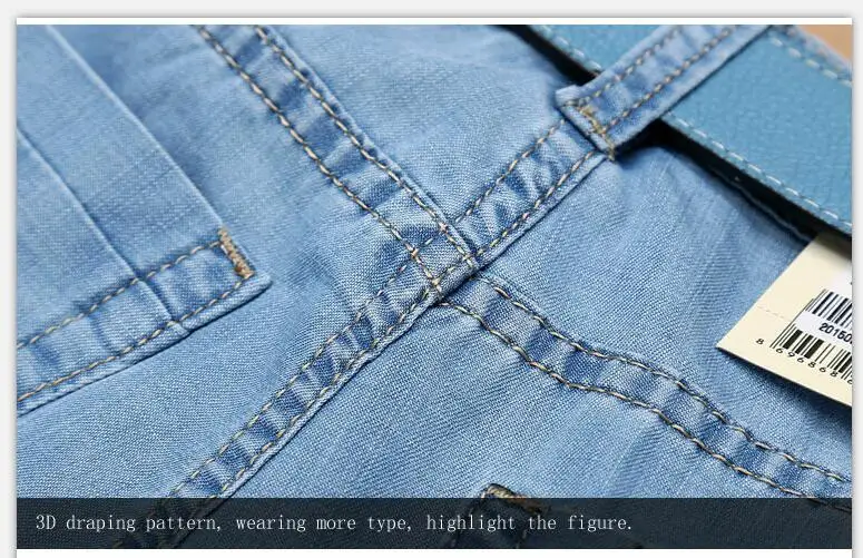 Бренд sulee новые летние тонкие повседневные мужские короткие джинсы длина выпрямленного колена смягчитель легкий